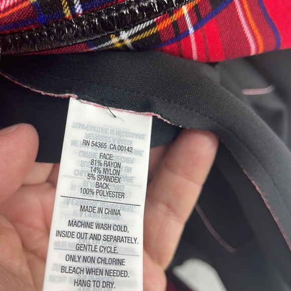 Nygard red & black womens trench coat pockets button front jacket medium belt - Picture 4 of 11